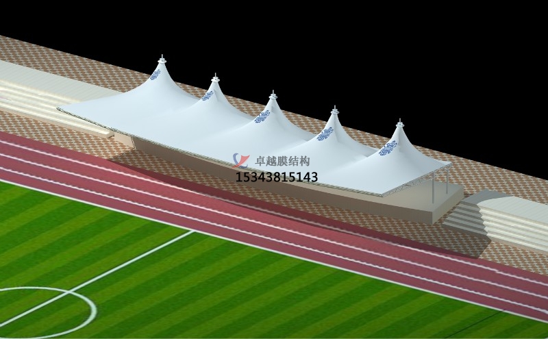 湘鄉體育公園膜結構【看臺雨棚】門球場案例