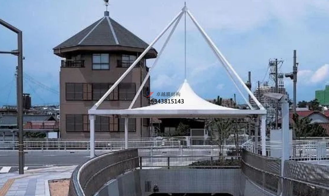 肇慶地下車庫出入口雨棚——肇慶膜結構公司專業廠家