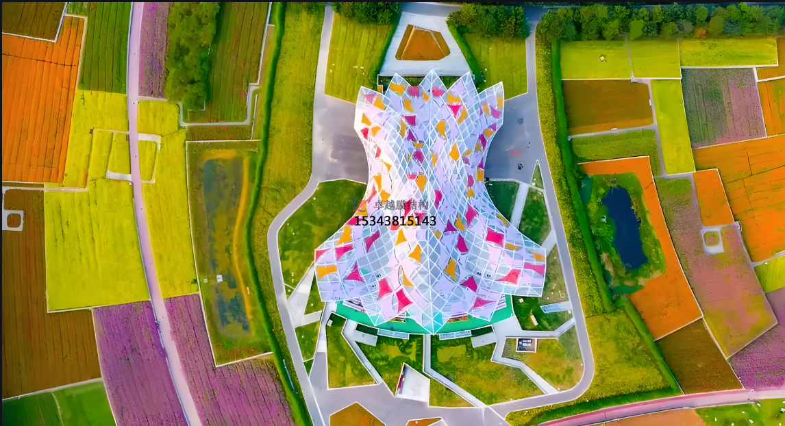 彩色膜材【彩色景觀膜結構】在城市公園的應用