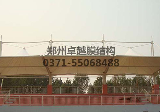 石家莊<font color='red'>膜結構看臺</font>/舞臺【石家莊人民醫(yī)學高等專科學校等】工程設計施工案例